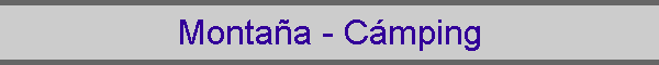Monta�a - C�mping