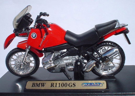 Bmw r100 RS azul 1:18 Welly modelo-Moto