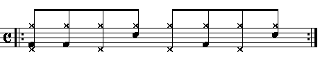 Ritmo desplazado 3/8 atr&aacute;s