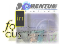 The article is published in Momentum at the section, "In Focus".