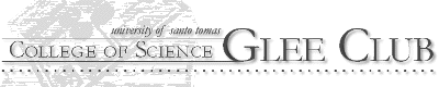 University of Santo Tomas College of Science Glee Club
