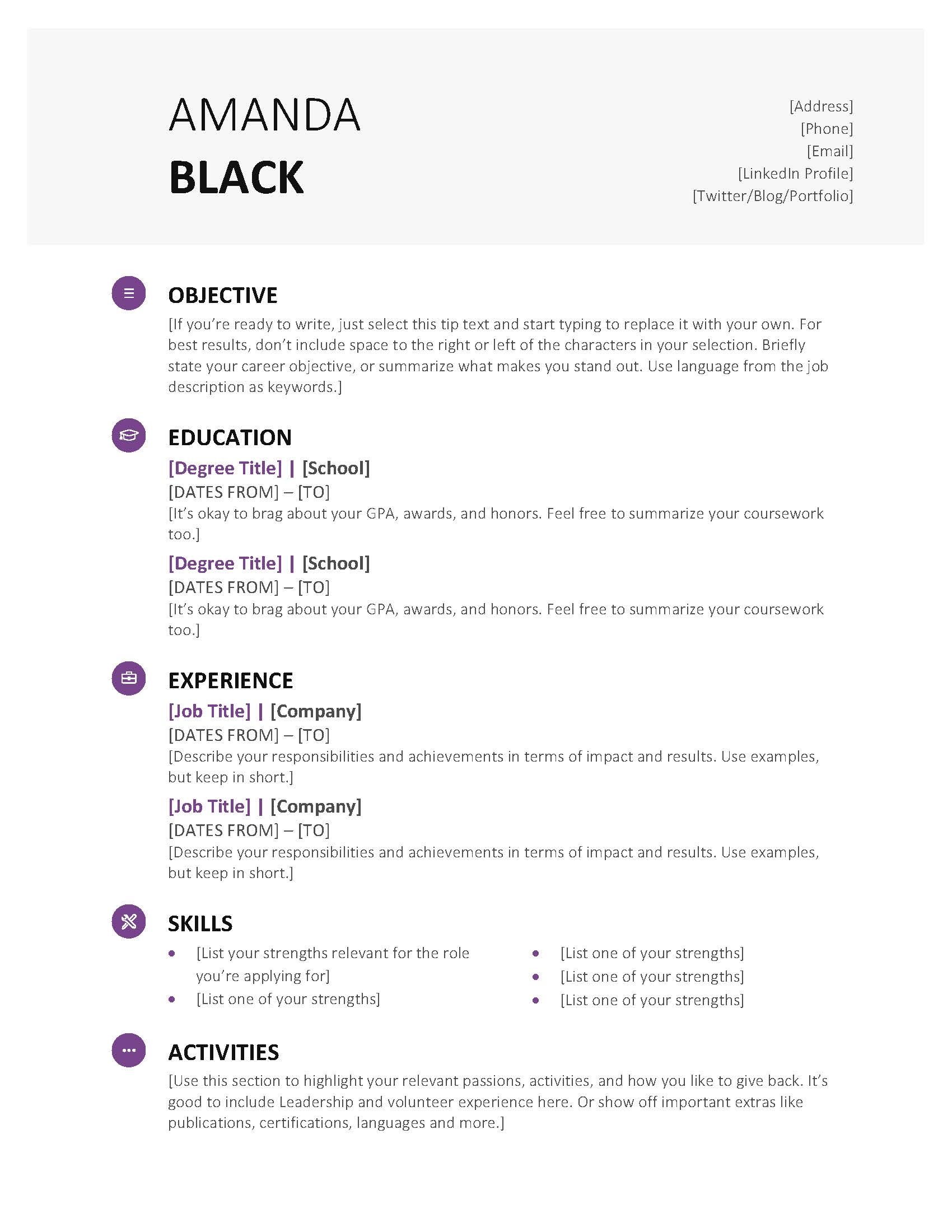 resume