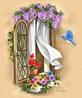 Ventana con flores