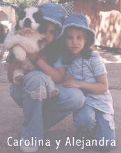 Alejandra, Carolina y cachorro.gif (38887 bytes)