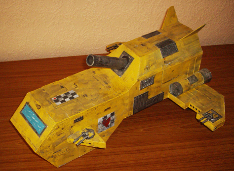 Side view. Notice the battle damage