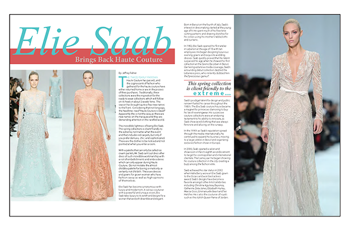 Elie Saab Magazine Spread