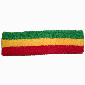 Head Band in Ethiopian Flag Color (Green, Yellow & Red)