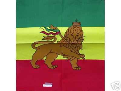 Ethiopian Conquering Lion of Judah Imperial Flag Bandana