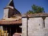 Estado de las obras de reparación del tejado de la iglesia. Octubre 2003