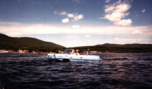 Marc Schlem's Amphicar in Lake George