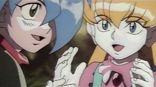 Contrary to popular rumor, Gourry is not part Elf. Rowdy Gabriev (left) is simply too young for Mellyroon (left), an elf, to marry.