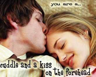 Cuddle and a kiss.