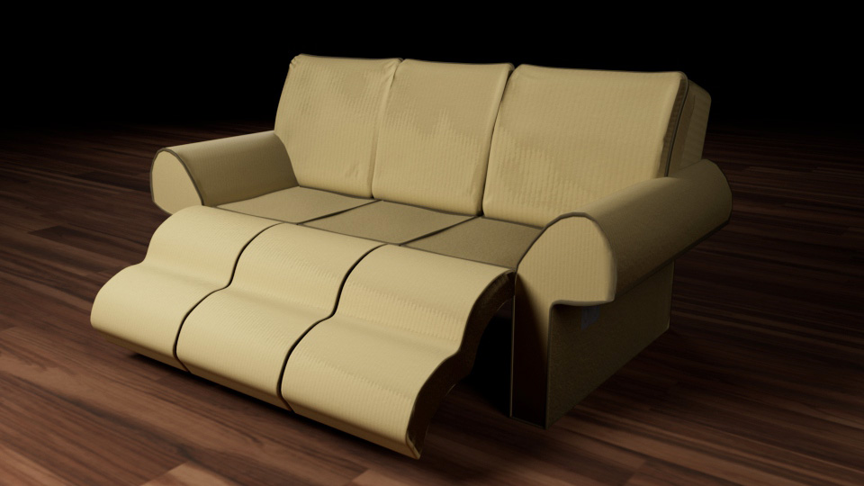 Couch reclined