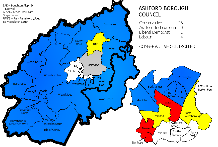 Ashford Borough Council Election 2003