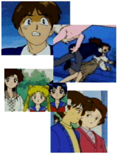 Ken protegiendo a LIta.  Lita cuidando a Ken.