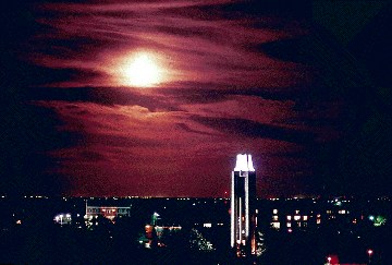 KU at night