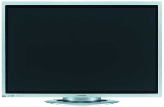 Panasonic TH50PHW6B, Front view with stand