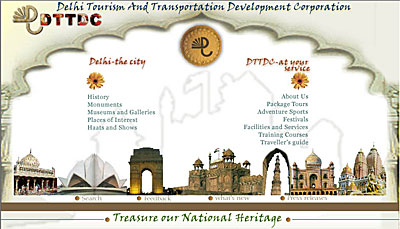 Homepage of DTTDC
