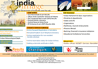 India Image page of NIC