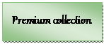 Text Box:  Premium collection