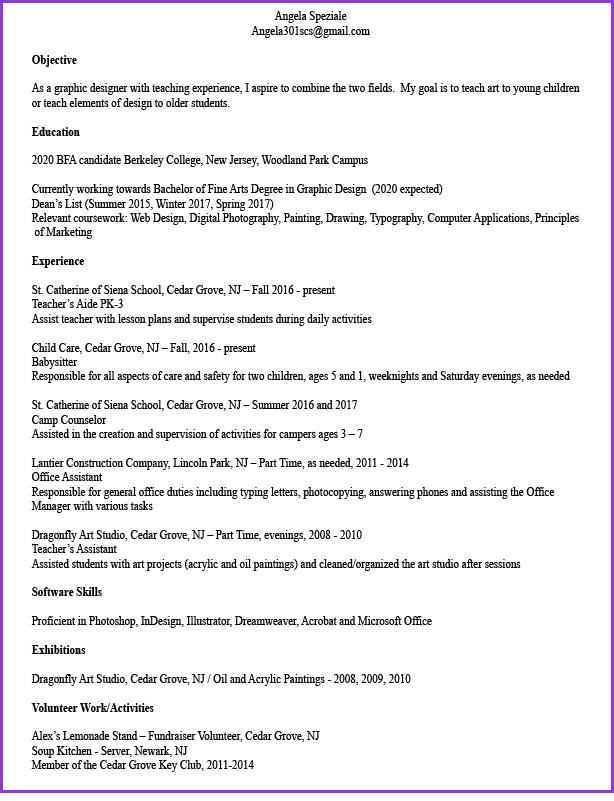 resume