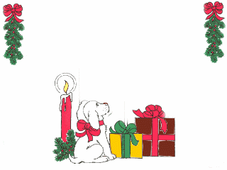 Season's Greeting puppy