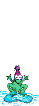 Leaping frog