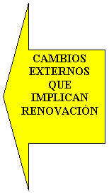 Flecha izquierda: CAMBIOS EXTERNOS QUE IMPLICAN RENOVACI�N

