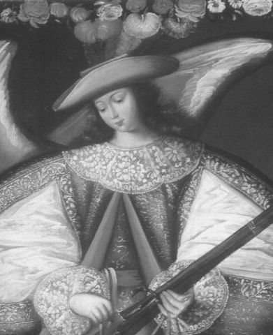 Esriel. Arc&aacute;ngel arcabucero de la Escuela Cusque&ntilde;a