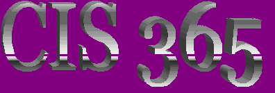 CIS365 - Prof. Foley