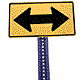Arrow in both directions, Sign.