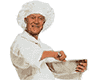 Chief with mixing bowl.