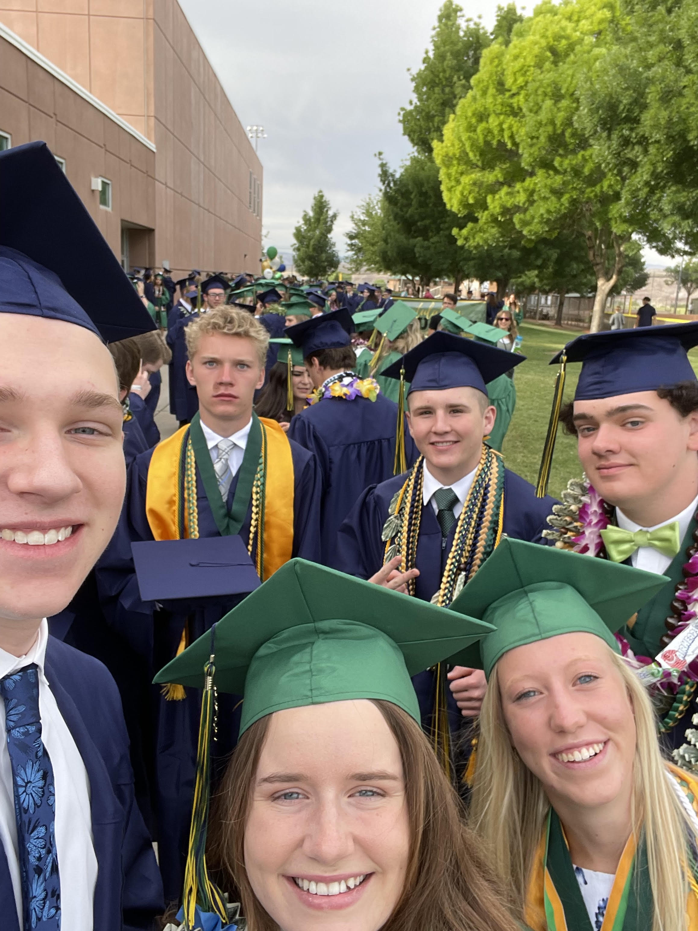 Gavin and Anika graduate
