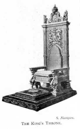 The Throne made for the Durbar 