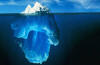 un iceberg, enterito