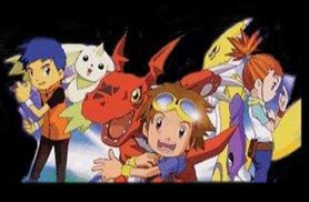 Lee, Takato e Ruki com seus Digimon