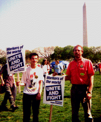 Comrade Brian and I in DC - the souveneir shot