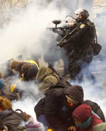 ahhh... the joys of tear gas democracy!