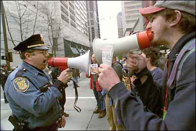 Talk back to the pig! He deserves it!
