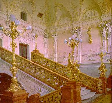 Main stairs inside Opera