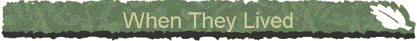 When They Lived