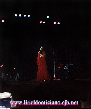 Liriel durante o show