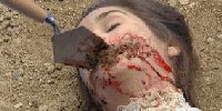 [Trowel murder]