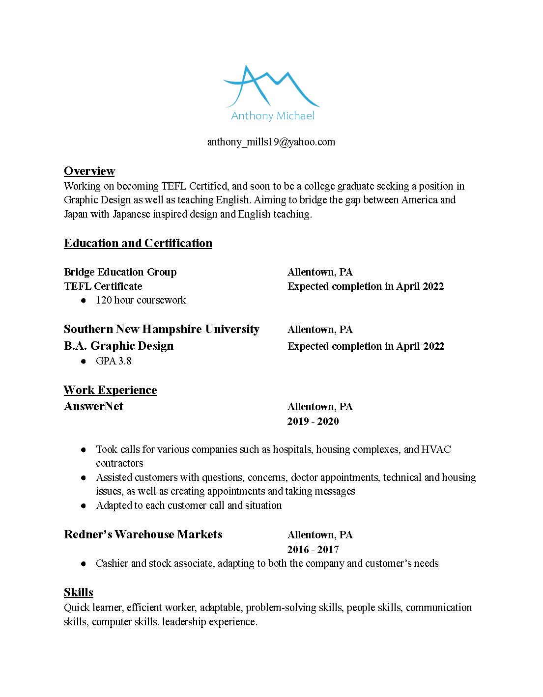 My resume