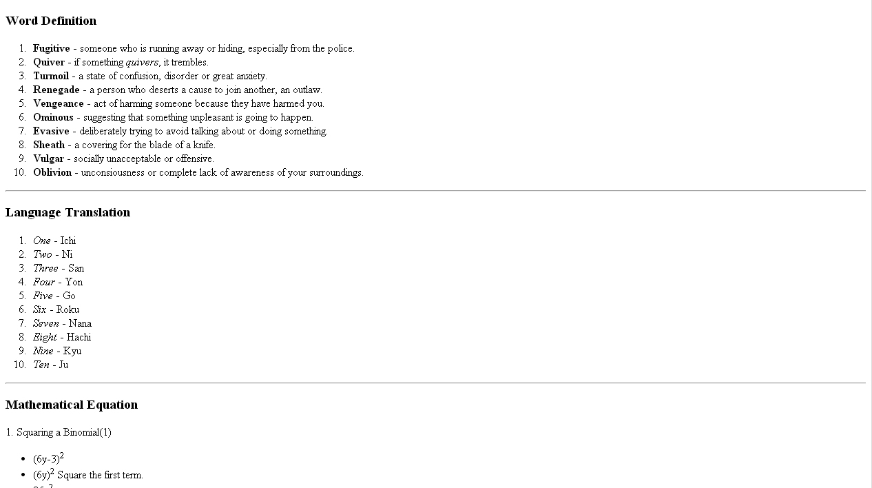 textformat