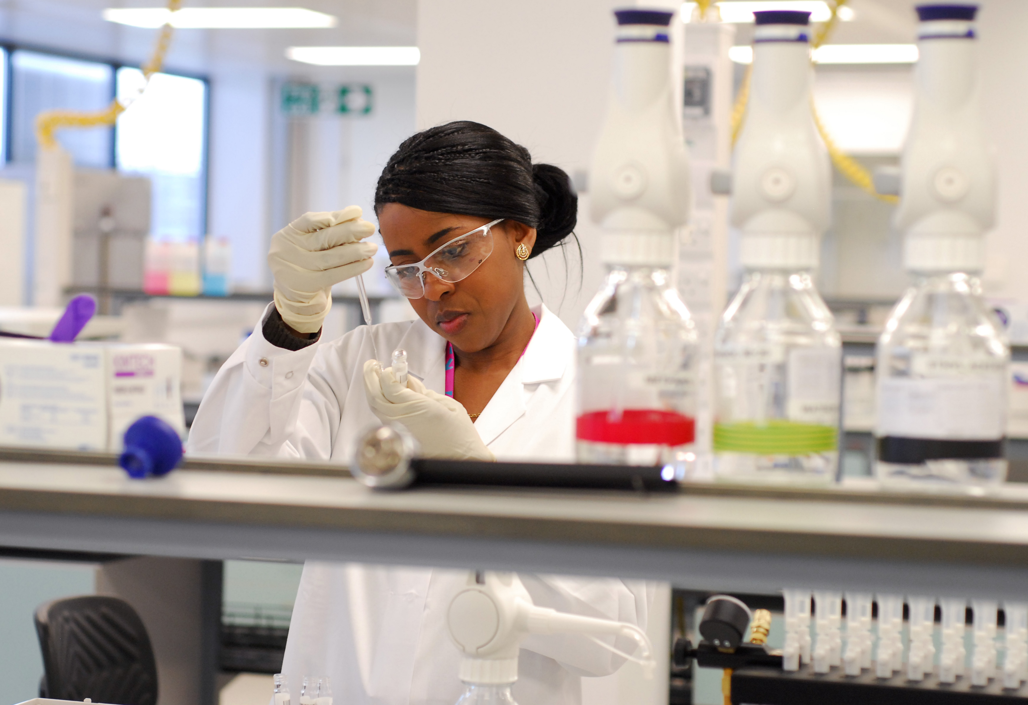 Scientist performing Experiment