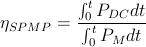 ∫ -0tPDC-dt ηSPMP = ∫tP dt 0 M