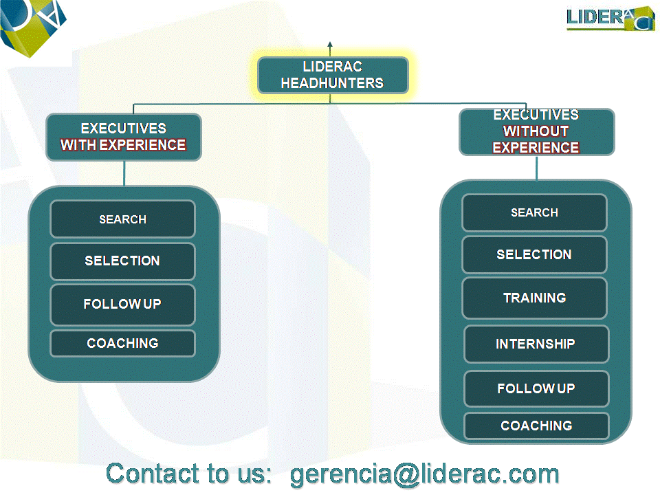 In LIDERAC Headhunter we help you to find the right people to your company and help people to discover their talents and gifts
