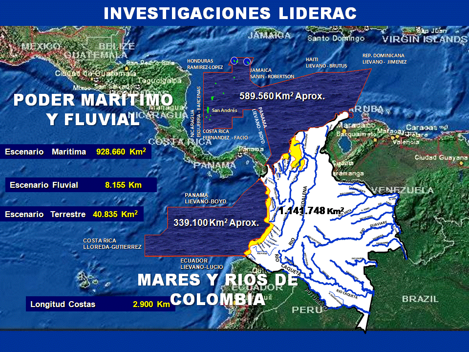 Mares y Rios de Colombia