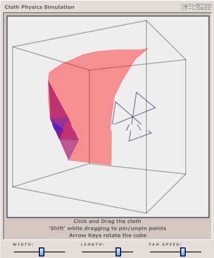 Cloth physics simulation